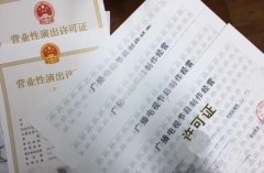 代办演出许可证，营业性演出许可证，提供演出经纪人证